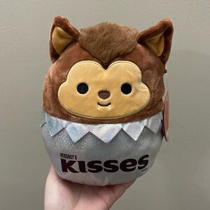 Squishmallow (NWT) 8” Hershey’s Kisses Wade the werewolf Halloween teddy bear